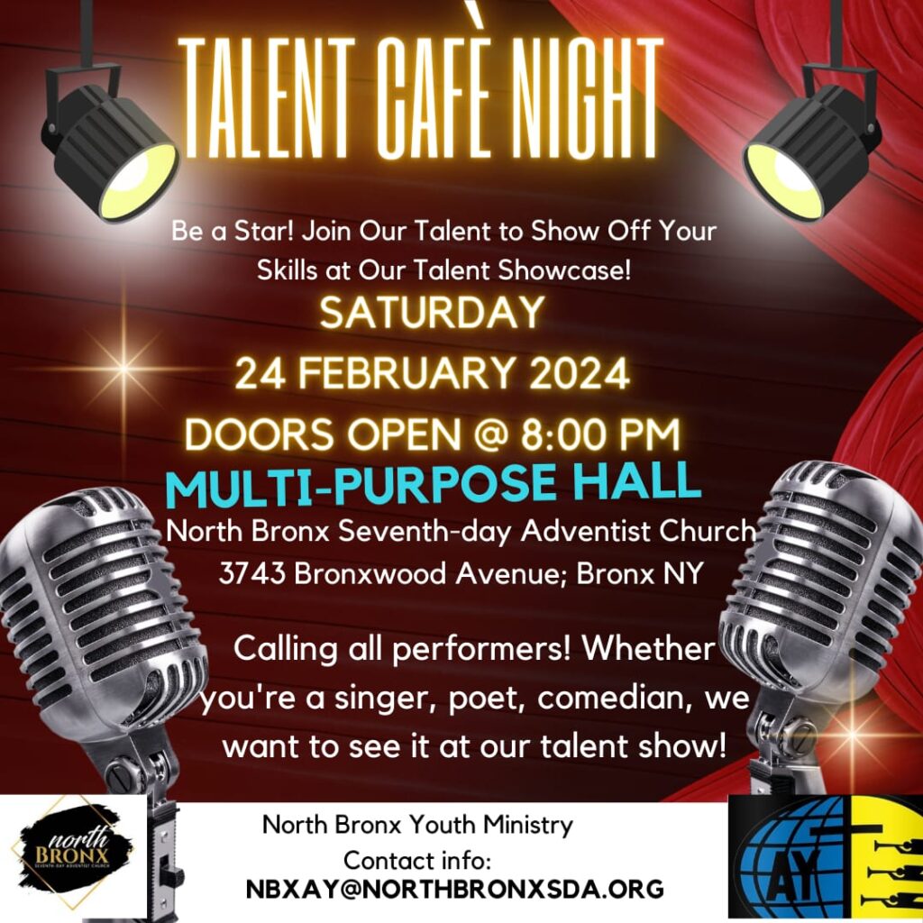 Talent Cafe Night Promo Flyer